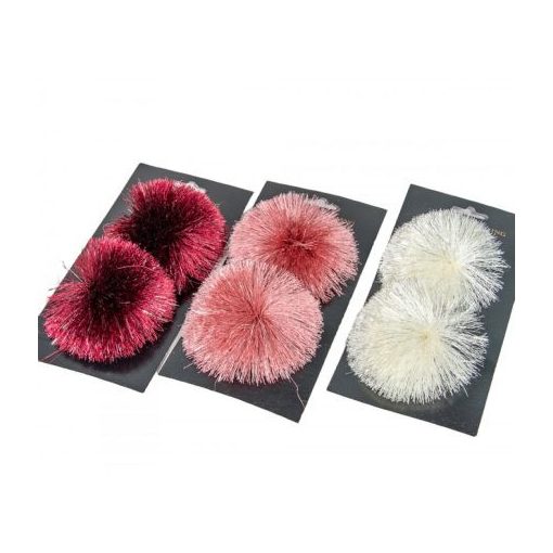 Csipeszes pompom 10cm 2db-os