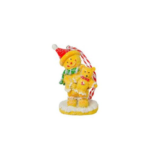 Hóember macival figura akasztós poly M8,5cm