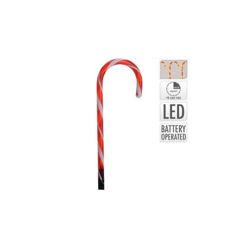 Pálca piros-fehér LED-es 8db-os elemes (elem nélkül)